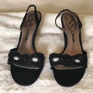 Black Nina Slingback Pump